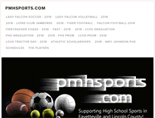 Tablet Screenshot of pmhsports.com